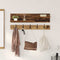 vidaXL Wall-Mounted Coat Rack with Shelf Wall-mounted with Storage Old wood Engineered wood