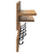 vidaXL Wall-Mounted Coat Rack with Shelf Wall-mounted with Storage Old wood Engineered wood