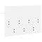 vidaXL Wall-Mounted Coat Rack White 60 x 40 x 12 cm Engineered wood
