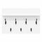 vidaXL Wall-Mounted Coat Rack White 60 x 40 x 12 cm Engineered wood