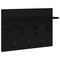 vidaXL Wall-Mounted Coat Rack with Shelf Wall-mounted with Storage Black oak 60 x 40 x 12 cm