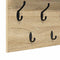 vidaXL Wall-Mounted Coat Rack with Shelf Wall-mounted with Storage Sonoma oak 60 x 40 x 12 cm