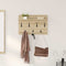 vidaXL Wall-Mounted Coat Rack with Shelf Wall-mounted with Storage Sonoma oak 60 x 40 x 12 cm