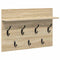 vidaXL Wall-Mounted Coat Rack with Shelf Wall-mounted with Storage Sonoma oak 60 x 40 x 12 cm