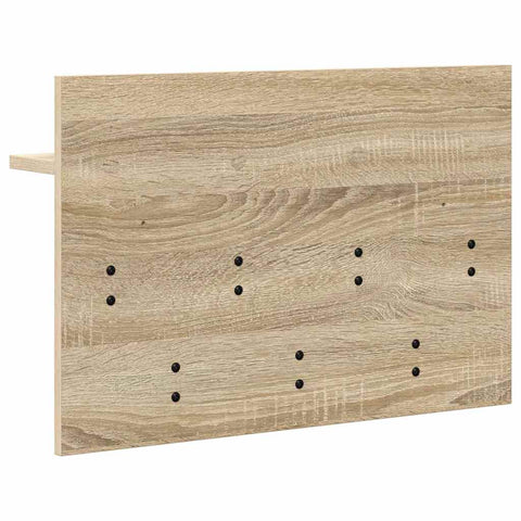 vidaXL Wall-Mounted Coat Rack with Shelf Wall-mounted with Storage Sonoma oak 60 x 40 x 12 cm