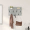 vidaXL Wall-Mounted Coat Rack with Shelf Concrete grey 60 x 40 x 12 cm