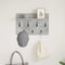 vidaXL Wall-Mounted Coat Rack with Shelf Concrete grey 60 x 40 x 12 cm