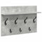 vidaXL Wall-Mounted Coat Rack with Shelf Concrete grey 60 x 40 x 12 cm