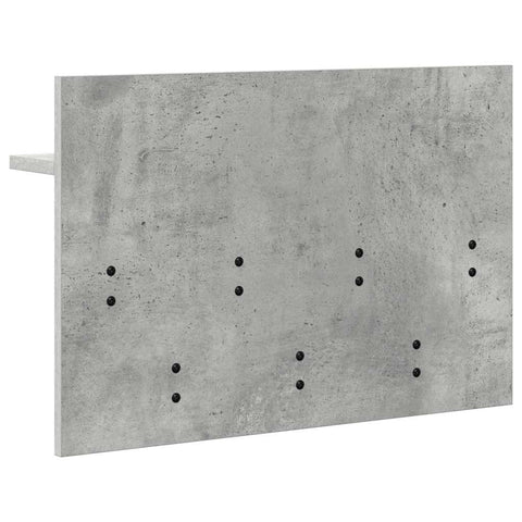 vidaXL Wall-Mounted Coat Rack with Shelf Concrete grey 60 x 40 x 12 cm