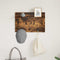 vidaXL Wall-Mounted Coat Rack with Shelf Wall-mounted with Storage Smoked oak 60 x 40 x 12 cm