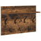 vidaXL Wall-Mounted Coat Rack with Shelf Wall-mounted with Storage Smoked oak 60 x 40 x 12 cm
