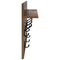 vidaXL Wall-Mounted Coat Rack with Shelf Wall-mounted with Storage Smoked oak 60 x 40 x 12 cm