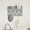 vidaXL Wall-Mounted Coat Rack with Shelf Wall-mounted with Storage Grey sonoma 60 x 40 x 12 cm