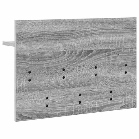 vidaXL Wall-Mounted Coat Rack with Shelf Wall-mounted with Storage Grey sonoma 60 x 40 x 12 cm