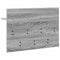 vidaXL Wall-Mounted Coat Rack with Shelf Wall-mounted with Storage Grey sonoma 60 x 40 x 12 cm