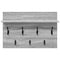 vidaXL Wall-Mounted Coat Rack with Shelf Wall-mounted with Storage Grey sonoma 60 x 40 x 12 cm
