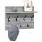 vidaXL Wall-Mounted Coat Rack with Shelf Wall-mounted with Storage Grey sonoma 60 x 40 x 12 cm
