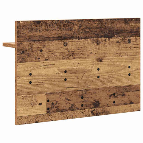 vidaXL Wall-Mounted Coat Rack Old wood 60 x 40 x 12 cm Engineered wood