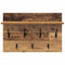 vidaXL Wall-Mounted Coat Rack Old wood 60 x 40 x 12 cm Engineered wood