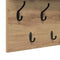 vidaXL Wall-Mounted Coat Rack with Shelf Wall-mounted with Storage Artisan oak 60 x 40 x 12 cm