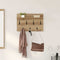 vidaXL Wall-Mounted Coat Rack with Shelf Wall-mounted with Storage Artisan oak 60 x 40 x 12 cm