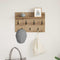 vidaXL Wall-Mounted Coat Rack with Shelf Wall-mounted with Storage Artisan oak 60 x 40 x 12 cm
