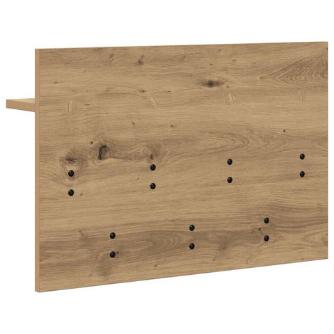 vidaXL Wall-Mounted Coat Rack with Shelf Wall-mounted with Storage Artisan oak 60 x 40 x 12 cm