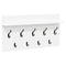 vidaXL Wall-Mounted Coat Rack White 80 x 40 x 12 cm Engineered wood