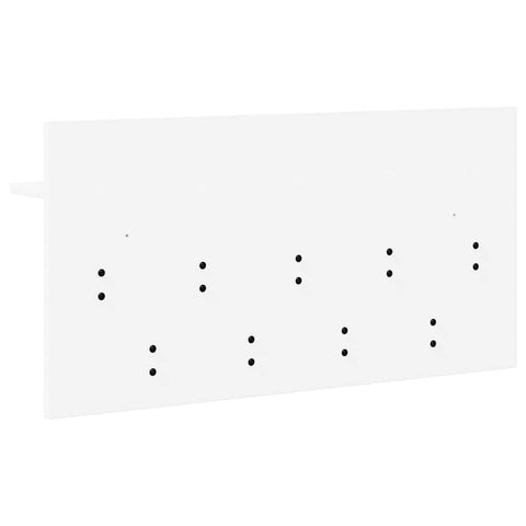 vidaXL Wall-Mounted Coat Rack White 80 x 40 x 12 cm Engineered wood
