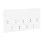 vidaXL Wall-Mounted Coat Rack White 80 x 40 x 12 cm Engineered wood