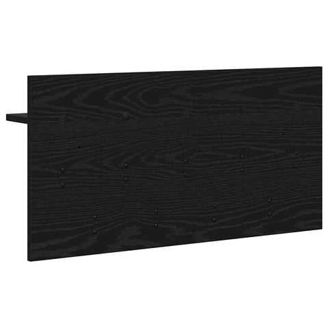 vidaXL Wall-Mounted Coat Rack with Shelf Wall-mounted with Storage Black oak 80 x 40 x 12 cm