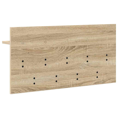 vidaXL Wall-Mounted Coat Rack with Shelf Wall-mounted with Storage Sonoma oak 80 x 40 x 12 cm