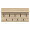 vidaXL Wall-Mounted Coat Rack with Shelf Wall-mounted with Storage Sonoma oak 80 x 40 x 12 cm