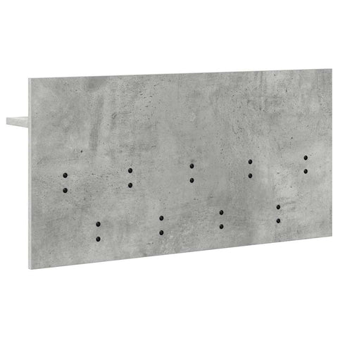 vidaXL Wall-Mounted Coat Rack with Shelf Concrete grey 80 x 40 x 12 cm