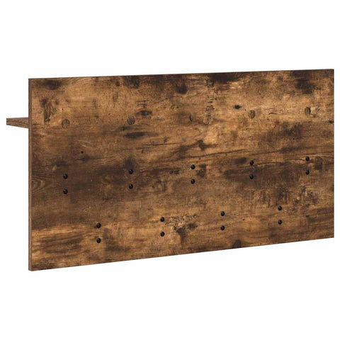 vidaXL Wall-Mounted Coat Rack with Shelf Wall-mounted with Storage Smoked oak 80 x 40 x 12 cm