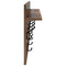 vidaXL Wall-Mounted Coat Rack with Shelf Wall-mounted with Storage Smoked oak 80 x 40 x 12 cm