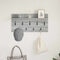 vidaXL Wall-Mounted Coat Rack with Shelf Wall-mounted with Storage Grey sonoma 80 x 40 x 12 cm