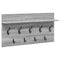 vidaXL Wall-Mounted Coat Rack with Shelf Wall-mounted with Storage Grey sonoma 80 x 40 x 12 cm