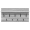 vidaXL Wall-Mounted Coat Rack with Shelf Wall-mounted with Storage Grey sonoma 80 x 40 x 12 cm