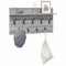 vidaXL Wall-Mounted Coat Rack with Shelf Wall-mounted with Storage Grey sonoma 80 x 40 x 12 cm