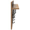 vidaXL Wall-Mounted Coat Rack Old wood 80 x 40 x 12 cm Engineered wood