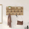 vidaXL Wall-Mounted Coat Rack with Shelf Wall-mounted with Storage Artisan oak 80 x 40 x 12 cm