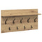 vidaXL Wall-Mounted Coat Rack with Shelf Wall-mounted with Storage Artisan oak 80 x 40 x 12 cm