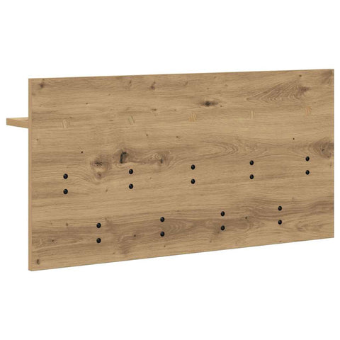 vidaXL Wall-Mounted Coat Rack with Shelf Wall-mounted with Storage Artisan oak 80 x 40 x 12 cm