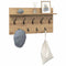 vidaXL Wall-Mounted Coat Rack with Shelf Wall-mounted with Storage Artisan oak 80 x 40 x 12 cm