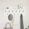 vidaXL Wall-Mounted Coat Rack White 100 x 40 x 12 cm Engineered wood