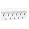 vidaXL Wall-Mounted Coat Rack White 100 x 40 x 12 cm Engineered wood