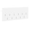vidaXL Wall-Mounted Coat Rack White 100 x 40 x 12 cm Engineered wood