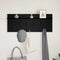 vidaXL Wall-Mounted Coat Rack with Shelf Wall-mounted with Storage Black oak 100 x 40 x 12 cm
