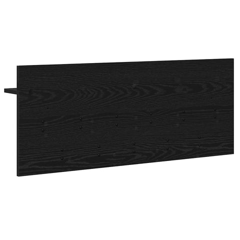 vidaXL Wall-Mounted Coat Rack with Shelf Wall-mounted with Storage Black oak 100 x 40 x 12 cm